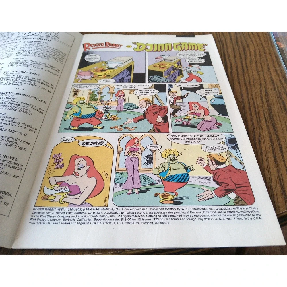 Roger Rabbit #7 December 1990 Disney Comics